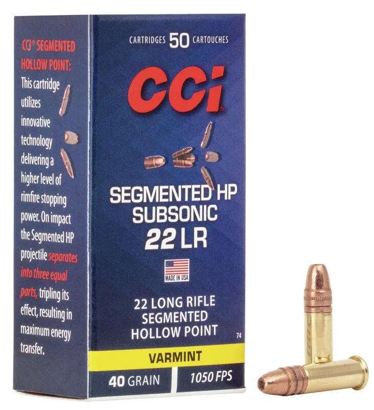 CCI 22LR SUB-SONIC 22LR 40GR HP