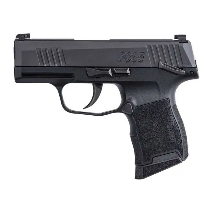 Sig Sauer 3659BXR3MS P365  9mm Luger 3.10" 10+1 Black Nitron Black Polymer Grip Manual Safety