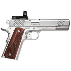 STAINLESS LW 1911 45ACP  W/RED DOT