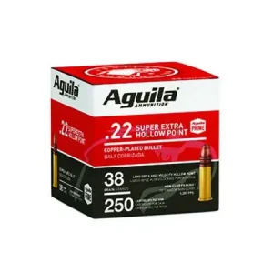 AGUILA 22LR HV HP 38GR 250RD BULK PK 8 PER CS