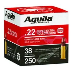 AGUILA 22LR HV HP 38GR 250RD BULK PK 8 PER CS