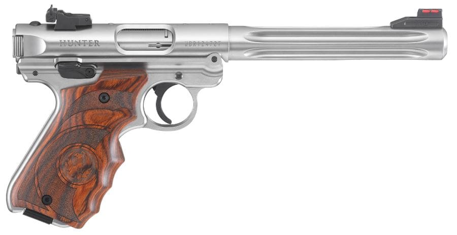 RUGER MKIV TRGT HUNTER 22LR 6.9" SS