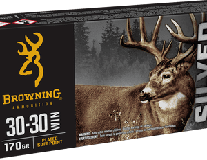 Browning 30-30 Winchester Silver Series B192630301 170 Grain Plated Soft Point 20 Rounds