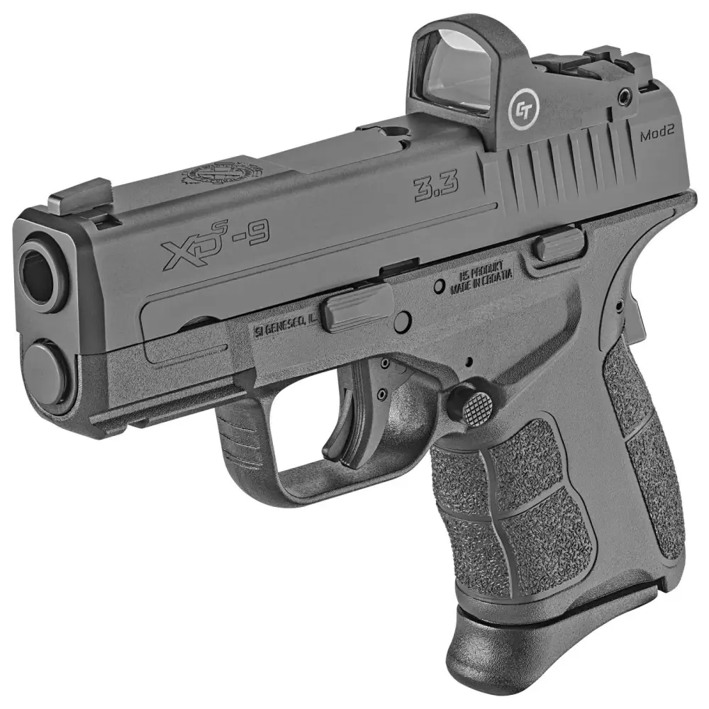 Springfield Armory XDSG9339CT XD-S Mod 2 OSP 9mm Luger 3.30" 9+1,7+1 Black Melonite Steel Slide Black Polymer Grip with CT Red Dot - Image 2