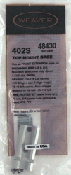 WEAVER BASE TOP MOUNT #402S - HIGH STDMARLIN 455/MR7 SILVER