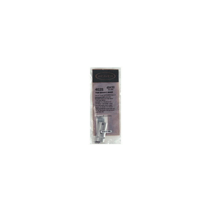 WEAVER BASE TOP MOUNT #402S - HIGH STDMARLIN 455/MR7 SILVER - Image 3