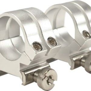 WEAVER RINGS DETACHABLE QUAD- - LOCK 1" MEDIUM SILVER .169"