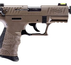 Walther 5120753 P22Q Tactical .22LR 3.42" Threaded Barrel 10+1 Flat Dark Earth