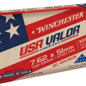 WINCHESTER 7.62x51 MM M80 149 FMJ WIN LC 20RD 20 RD/BX 25 BX/CS