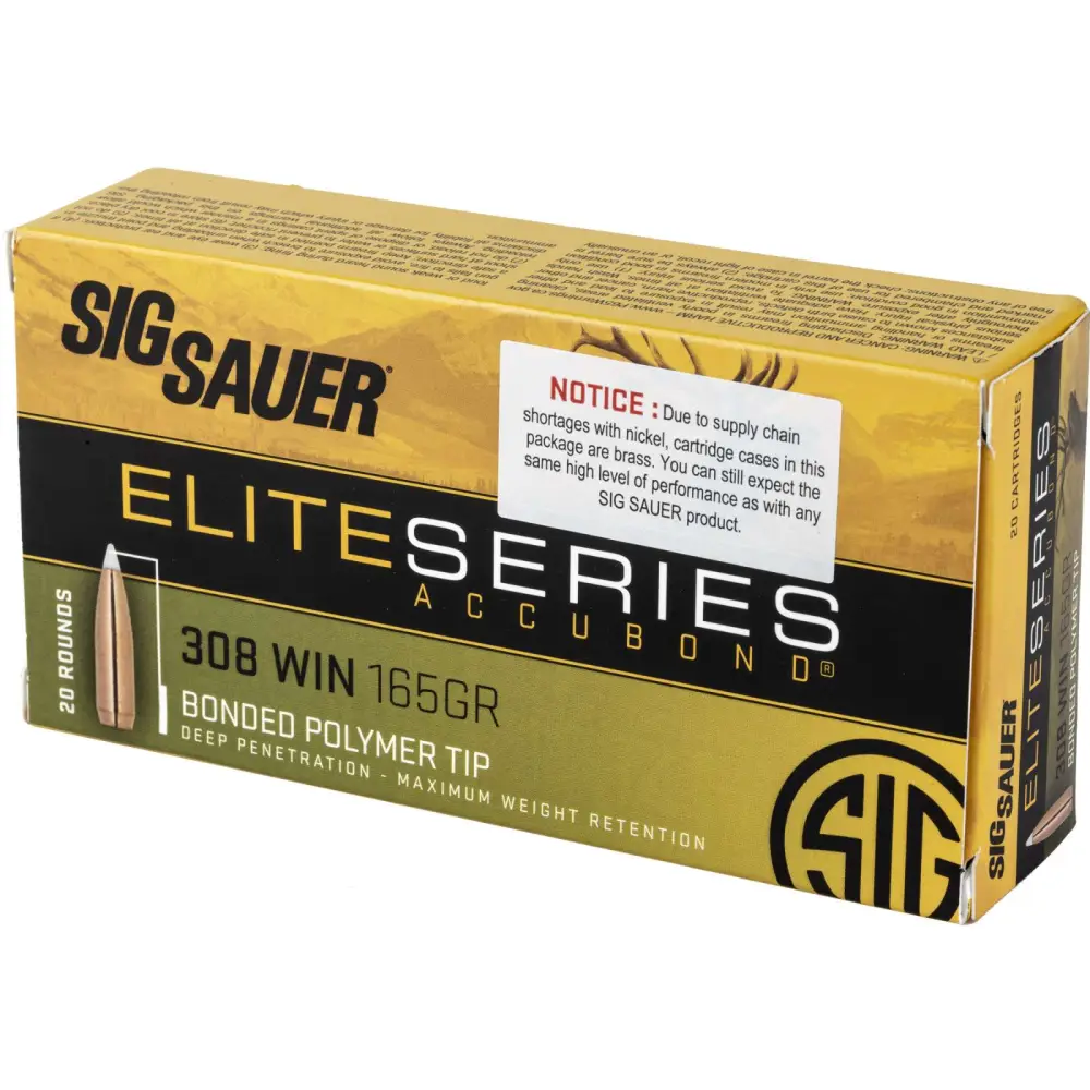 SIG SAUER ELITE ACCUBOND 308WIN 165G 20RD BX - Image 2