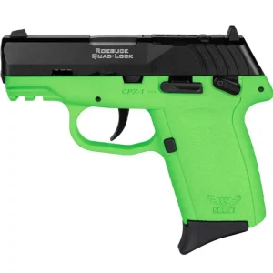 SCCY CPX1CBLGRDRG3 9MM PST BL/LIME GRP D/S SAFETY