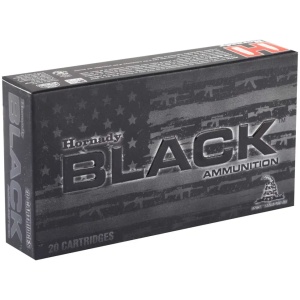 HORNADY BLACK 5.56NATO 62GR FMJ 20RD BX 200RD CASE