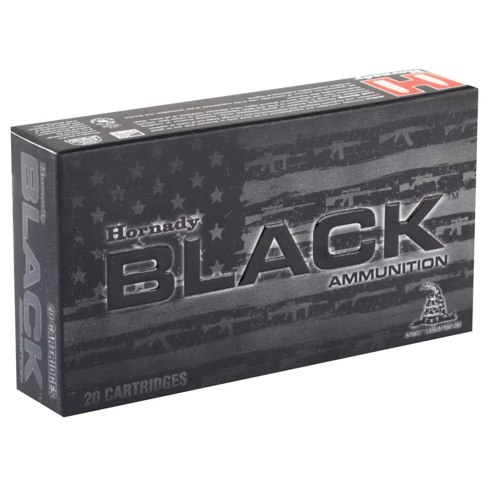 HORNADY BLACK 5.56NATO 62GR FMJ 20RD BX 200RD CASE