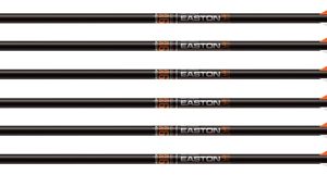 EASTON XBOW BOLT 9MM CARBON - 20" W/3" VANES HALF MOON 6-PK
