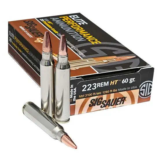 SIG SAUER ELITE HUNT 223 REM, 60GR 20RD BX - Image 4