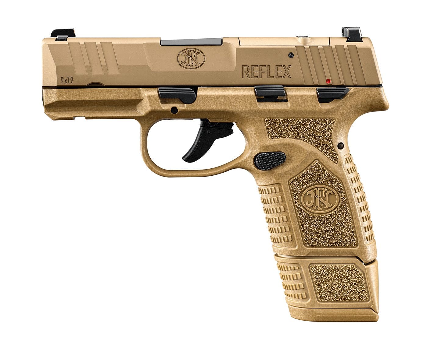 FN REFLEX 9MM FDE 15+1 MRD SFTY