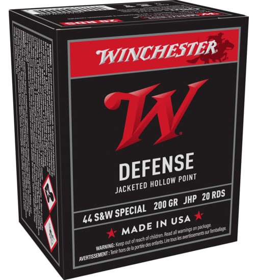 WINCHESTER 44 S&W SPECIAL JHP 200 GR 20 RD/BX 10 BX/CS