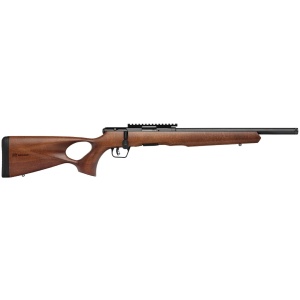 SAVAGE ARMS B17 17HMR BLK/WOOD 18" THD