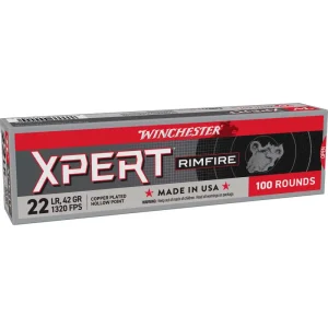 WINCHESTER 22 LR T22 LRN XPERT 42 GR 100 RD/BX 20 BX/CS