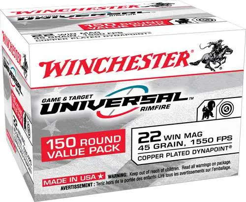 WINCHESTER 22 WIN MAG 45 DP SX 150 RD/BX 10 BX/CS
