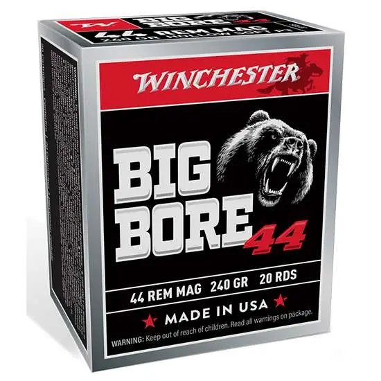 WINCHESTER BIG BORE 44MAG 240G JSP 20RD BX 200RD CS
