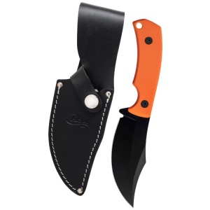 CASE KNIVES HUNTER CT3 ORANGE - TEXTURED G10 & LEATHER SHEATH