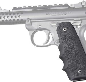HOGUE GRIPS RUGER 22/45 MKIV - RUBBER GRIPS/FINGER GROOVES BL