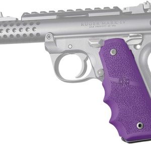 HOGUE GRIPS RUGER 22/45 MKIV - RUBBER GRIPS/FINGER GROOVE PUR