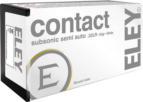 ELEY CONTACT SUBSONIC 22LR - 42GR RN 50RD 100BX/CS