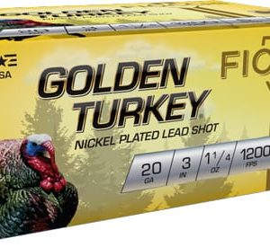 FIOCCHI GOLDEN TURKEY 20GA 3" - 1-1/4OZ #6 10RD 10BX/CS
