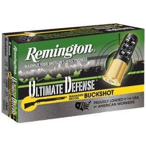 REMINGTON ULTIMATE DEFENSE - 12GA 2.75" #4 BUCK 5RD 20BX/CS