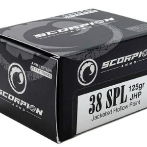SCORPION 38SPL - 125GR JHP 20RD 10BX/CS