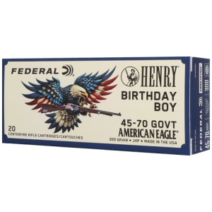 FEDERAL HENRY BIRTHDAY BOY - 45-70 300GR JSP 20RD 10BX/CS