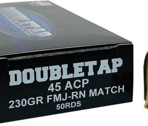 DOUBLETAP 45ACP 230GR FMJ-RN - MATCH 50RD 20BX/CS