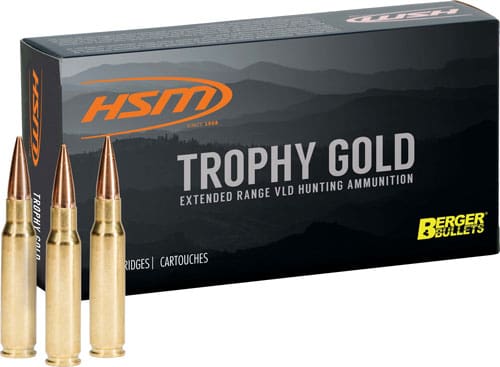HSM TROPHY GOLD 6.5 REM - 140GR BERGER VLD 20RD 20BX/CS