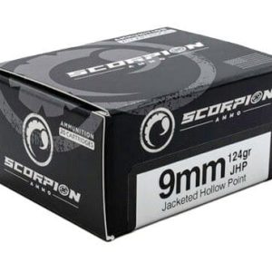 SCORPION 9MM LUGER - 124GR JHP 20RD 10BX/CS