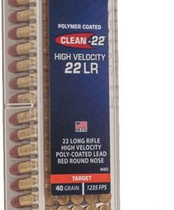 CCI CLEAN 22LR 40GR RED POLY - RN 1235FPS  100RD 50BX/CS