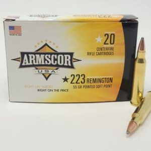Armscor 223 Rem Ammunition 55 Grain Soft Point 20 rounds