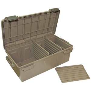 MTM AMMO CRATE DIVIDED UTILITY - BOX DARK EARTH