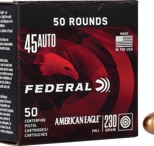 FEDERAL AE 45 ACP 230GR FMJ - 50RD 10BX/CS