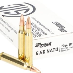 SIG AMMO 5.56NATO 77GR OPEN - TIP MATCH 20RD 10BX/CS