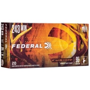 FEDERAL FUSION 243 WIN 95GR - TIPPED FUSION 20RD 10BX/CS