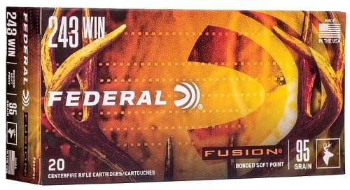 FEDERAL FUSION 243 WIN 95GR - TIPPED FUSION 20RD 10BX/CS