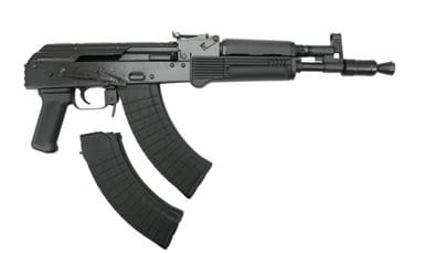 Pioneer Arms AK0031-FT-PRO-P Polish Hellpup Pro AK Pistol 11.25" 7.62x39mm 30+1 Black Polymer Furniture Brace Ready