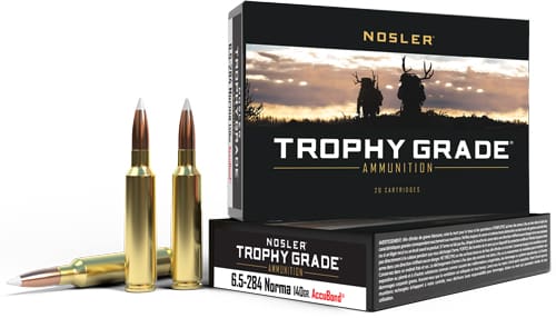 NOSLER TROPHY 6.5X284 NORMA - 140GR ACCUBOND 20RD 10BX/CS