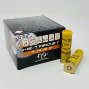 Nobel Sport Italia 20 Gauge Ammunition ANS2075CASE 2-3/4" 7/8oz 7-1/2 Shot Trap 1210fps CASE 250 Rounds