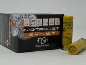 Nobel Sport Italia 20 Gauge Ammunition Target Skeet ANS209CASE 2-3/4" #9 Shot 7/8oz 1210fps CASE 250 Rounds