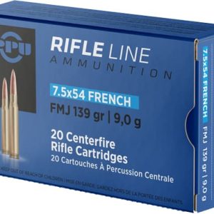 PPU 7.5X54 FRENCH MAUSER 139GR - FMJ 20RD 10BX/CS