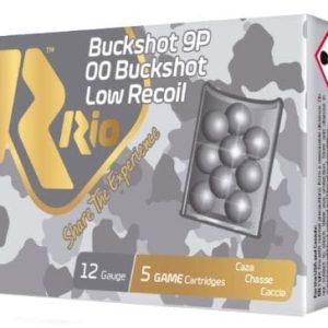 RIO 12GA 2.75" 00BK LOW RECOIL - 00BK 9 PELLET 5RD 50BX/CS