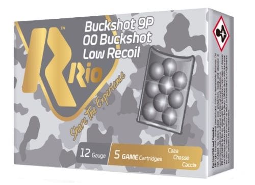 RIO 12GA 2.75" 00BK LOW RECOIL - 00BK 9 PELLET 5RD 50BX/CS